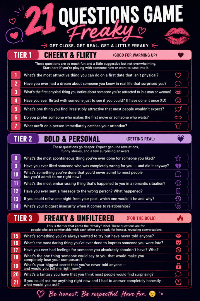 21 Questions Game Freaky