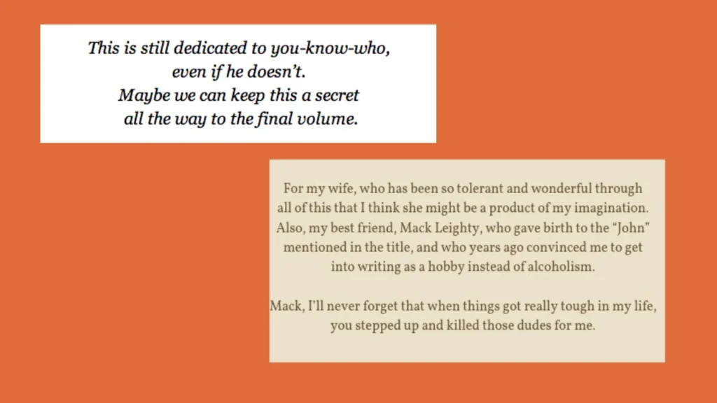 Funny Acknowledgements