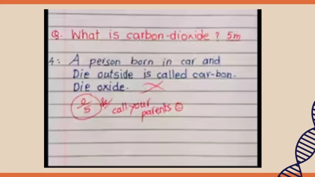 Funny Chemistry Test Answers