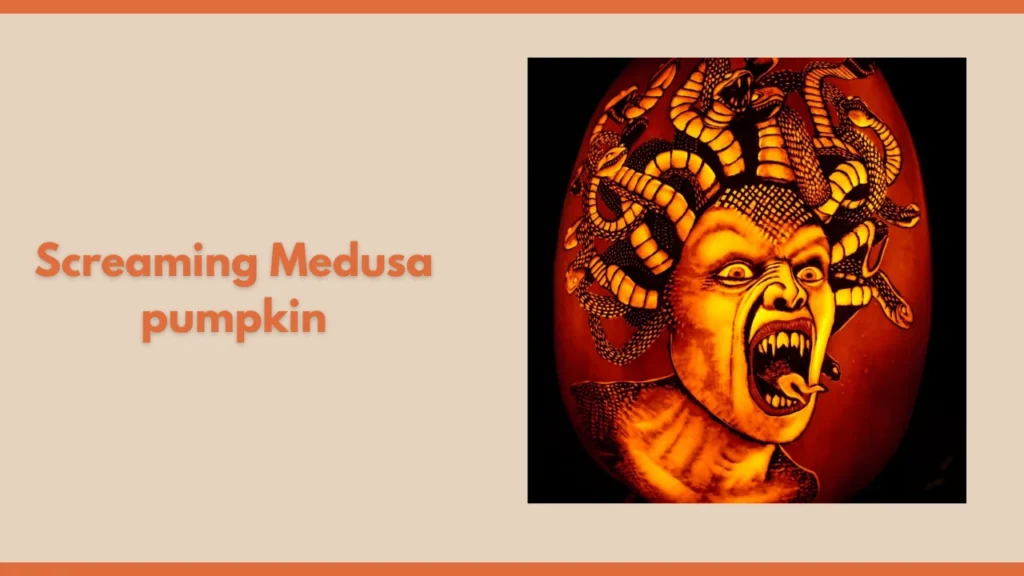 Screaming Medusa pumpkin