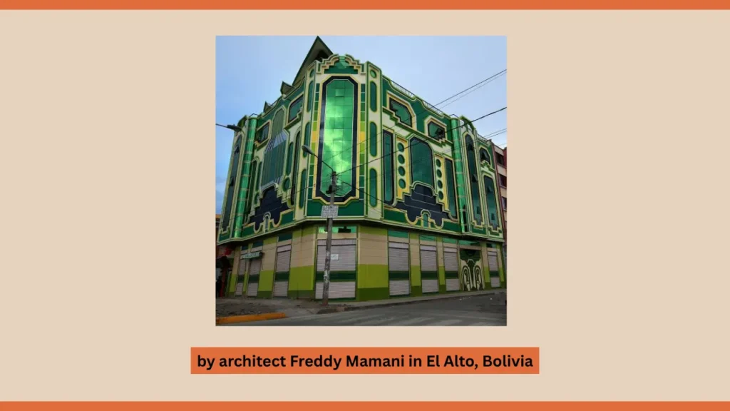 Psychedelic Mansion by architect Freddy Mamani in El Alto, Bolivia