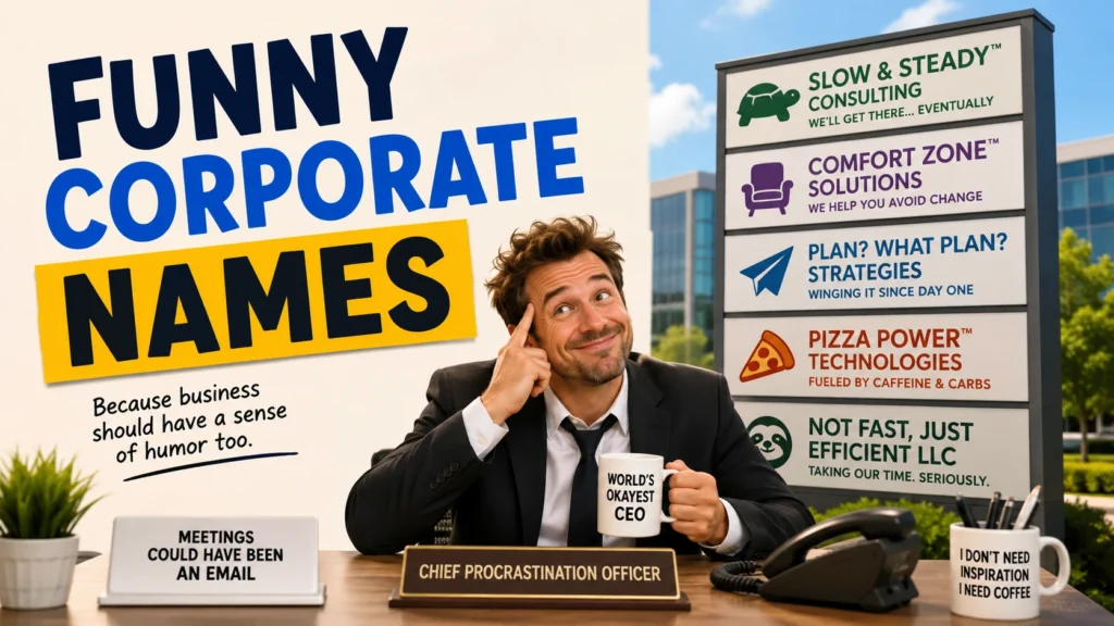 99+ Funny Corporate Names That Will Make Your Office Laugh